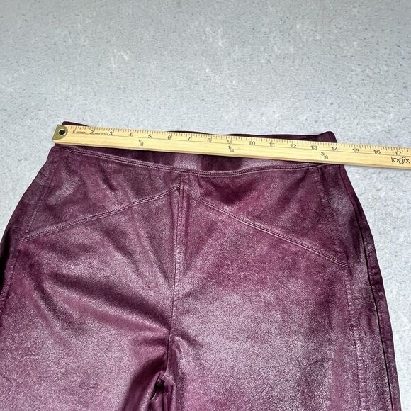 Free People Leggings Womens Size Medium Burgundy Wine Inseam 25 in - Picture 4 of 9